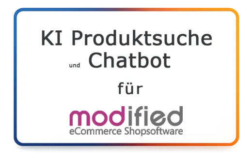 Produkt-Suche und Chatbot für modified eCommerce
